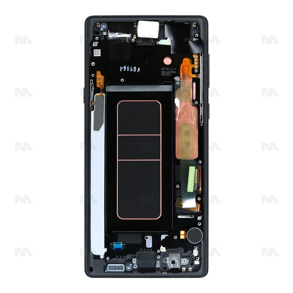 Samsung Galaxy Note 9 N960F Display And Digitizer With Frame Midnight Black Service Pack