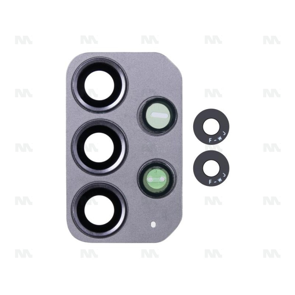 Capa de Lente de Câmera com Moldura para Samsung Galaxy A72 4G 5G A725 A726 Preto Peça de Reposição OEM