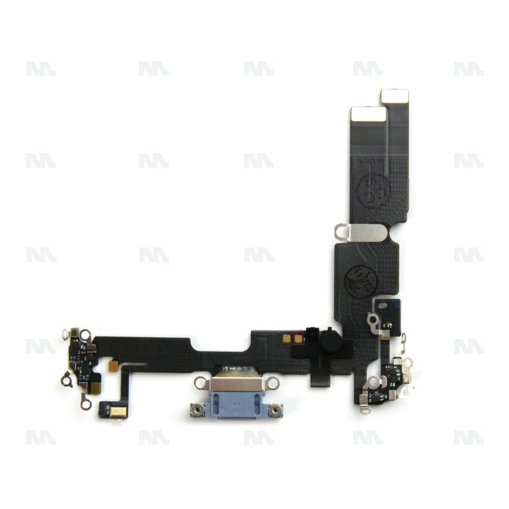 For Apple iPhone 14 Plus System Charging Flex Blue Pulled