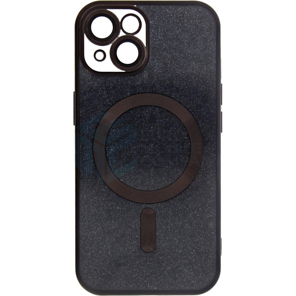 Gilter & Glossy TPU Case For iPhone 15 Plus - Black