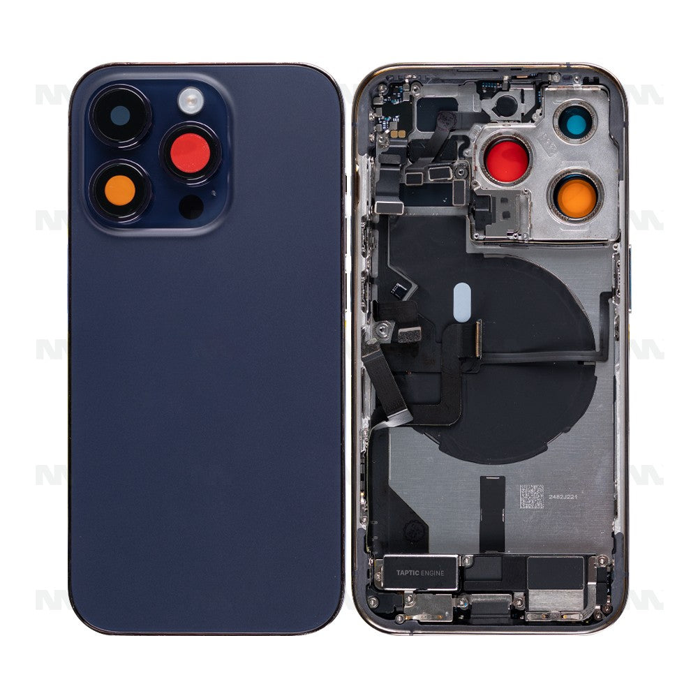 For iPhone 14 Pro Complete Housing Incl. All Small Parts Without Battery And Back Camera Deep Purple