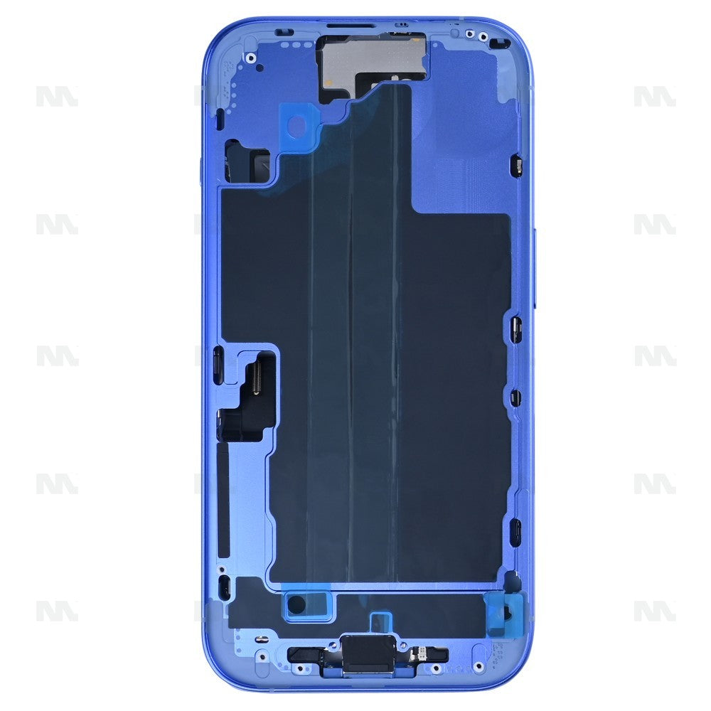 For iPhone 16 Complete Housing Incl. All Small Parts Without Battery And Back Camera Ultramarine