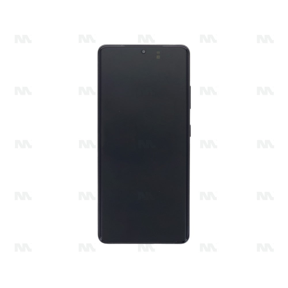 Samsung Galaxy S21 Ultra 5G G998B Display And Digitizer With Frame Phantom Black Service Pack