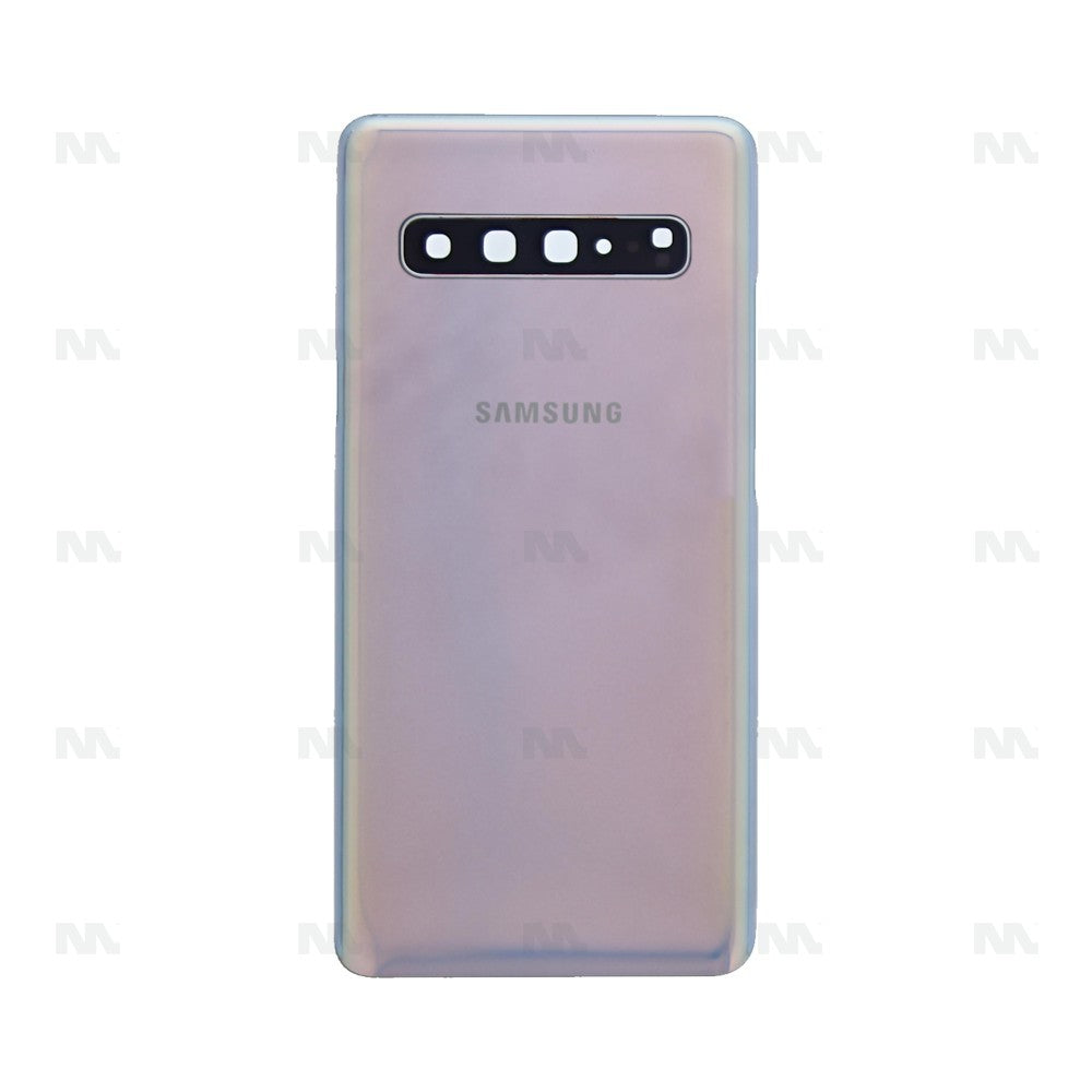 Samsung Galaxy S10 5G G977B Back Cover With Lens Crown Silver With Lens OEM