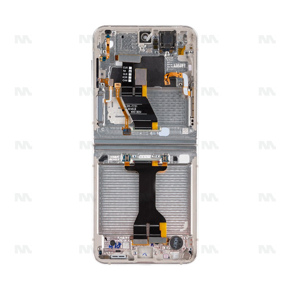 Samsung Galaxy Z Flip5 F731B Display And Digitizer With Frame Cream Pulled