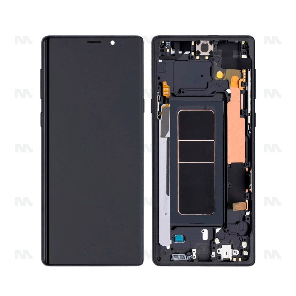 Samsung Galaxy Note 9 N960F Display and Digitizer With Frame Midnight Black Refurbished
