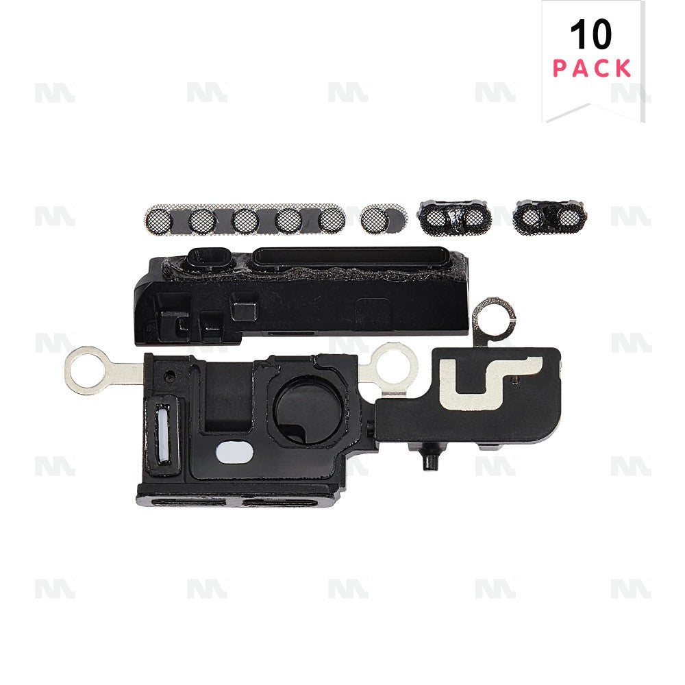 For Apple iPhone 16 Plus Loudspeaker And Microphone Mesh Black Compatible (10pcs)