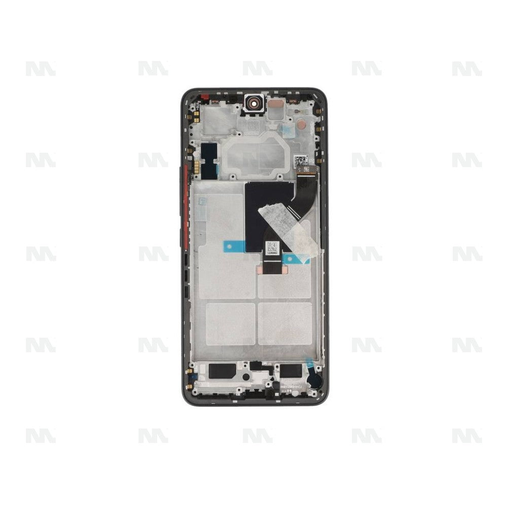 Xiaomi 12 Lite Display And Digitizer With Frame Black Service Pack