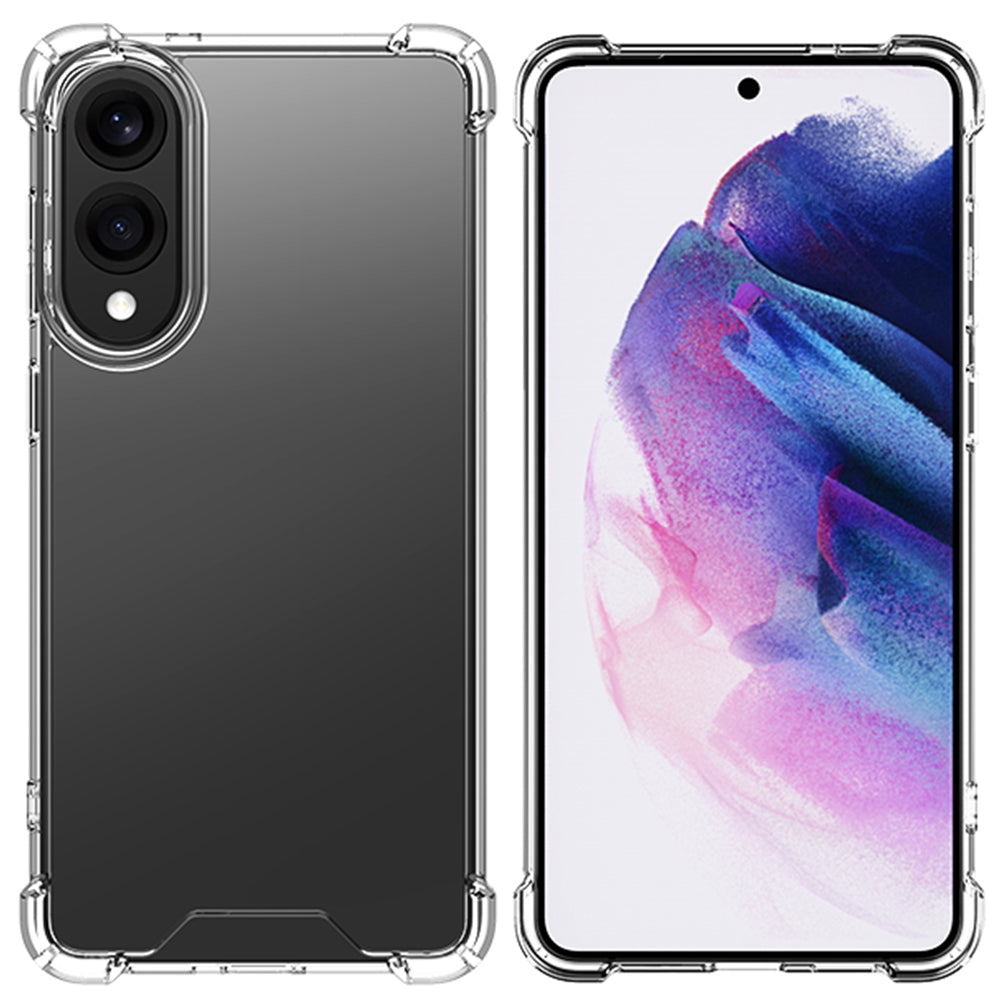 Capa Anti-Estouro Rixus Para Samsung Galaxy S25 Edge Transparente - Estojo Protetor Substituição