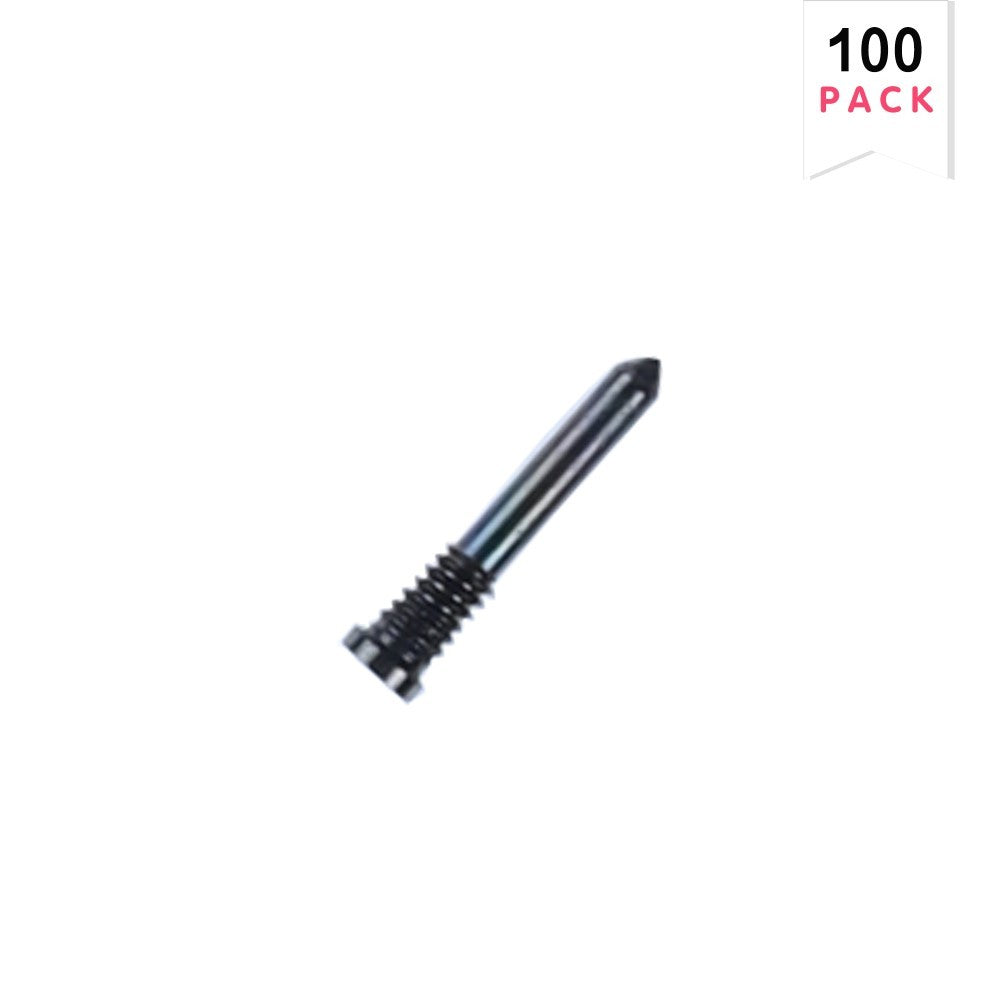 For iPhone 15 Pro, 15 Pro Max Bottom Screws Black Titanium Compatible (100-Pack)