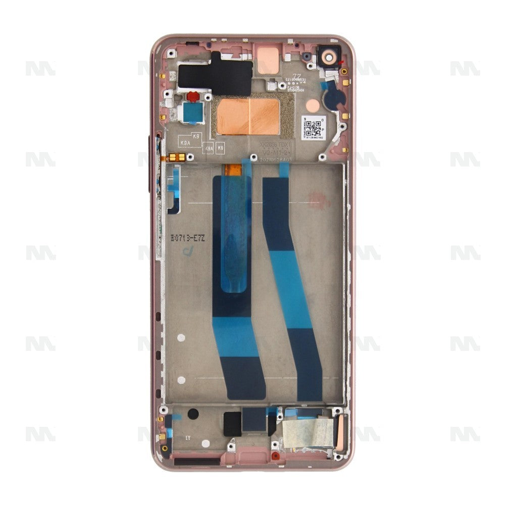 Xiaomi Mi 11 Lite 4G (M2101K9AG) Display Complete + Frame (5600050K9A00 / 56000D0K9A00) - Peach Pink