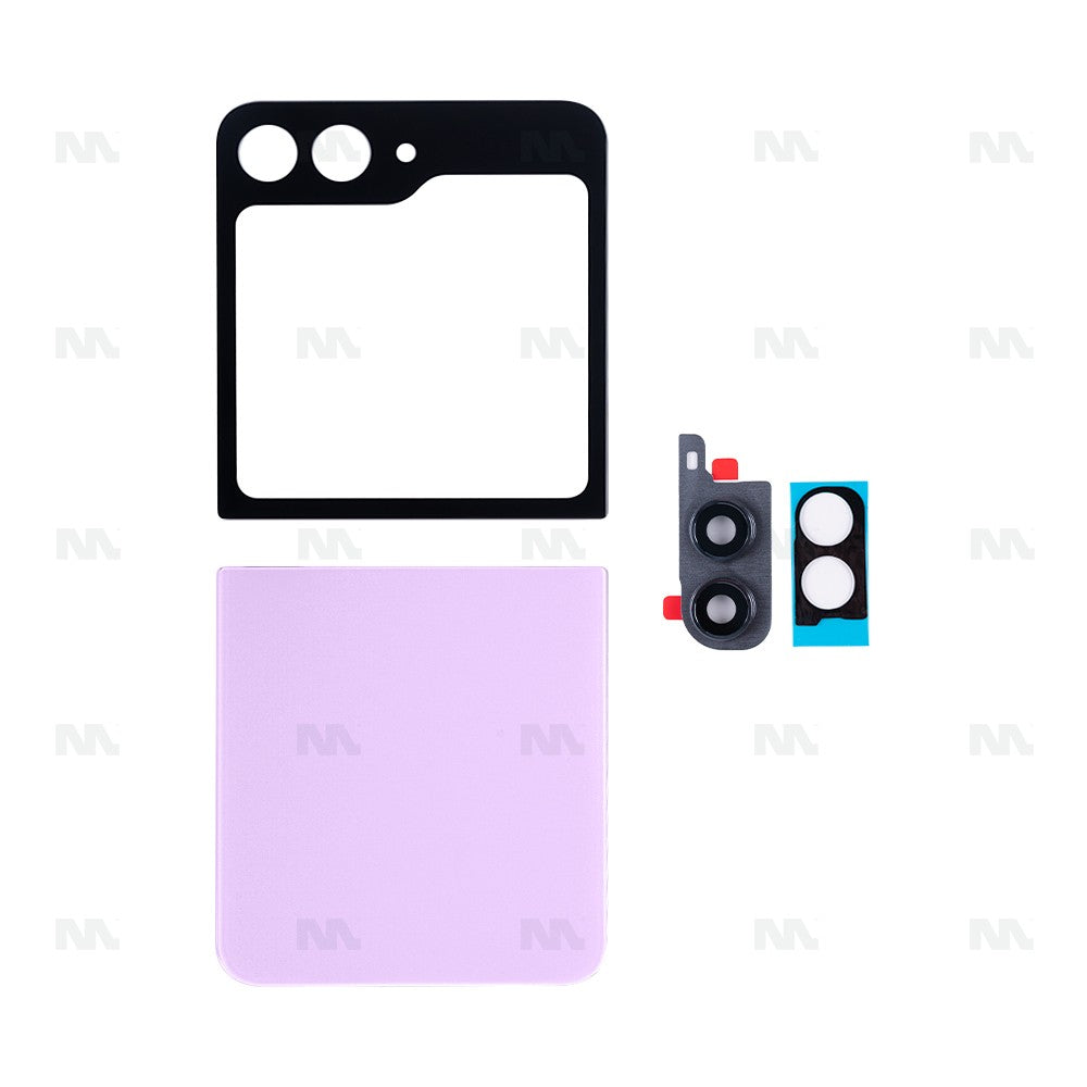 Samsung Galaxy Z Flip5 F731B Back Cover Set With Lens Lavender OEM