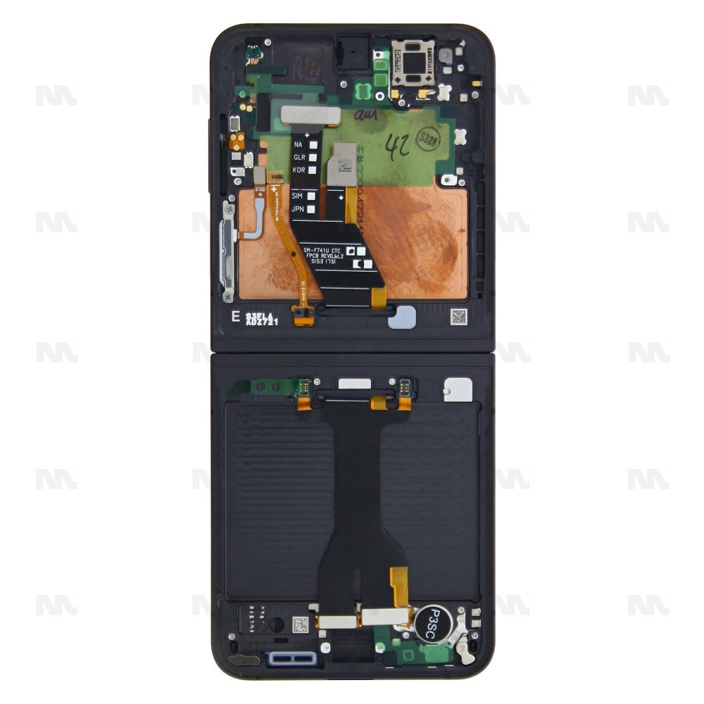 Samsung Galaxy Z Flip6 F741B Display And Digitizer With Frame Absolute Black Service Pack