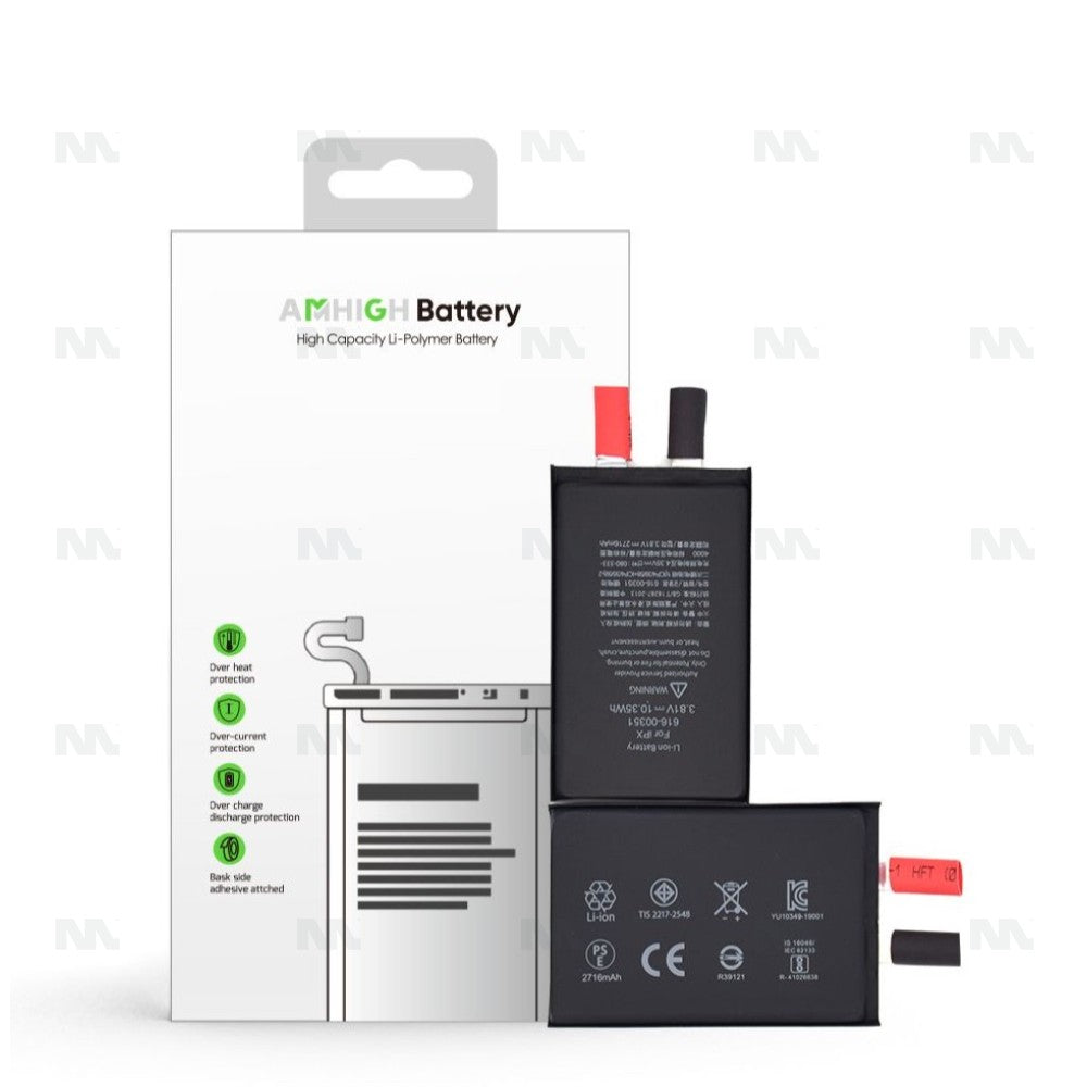 For iPhone X Battery (Spot Welding Required) | 2716mAh | No BMS / IC