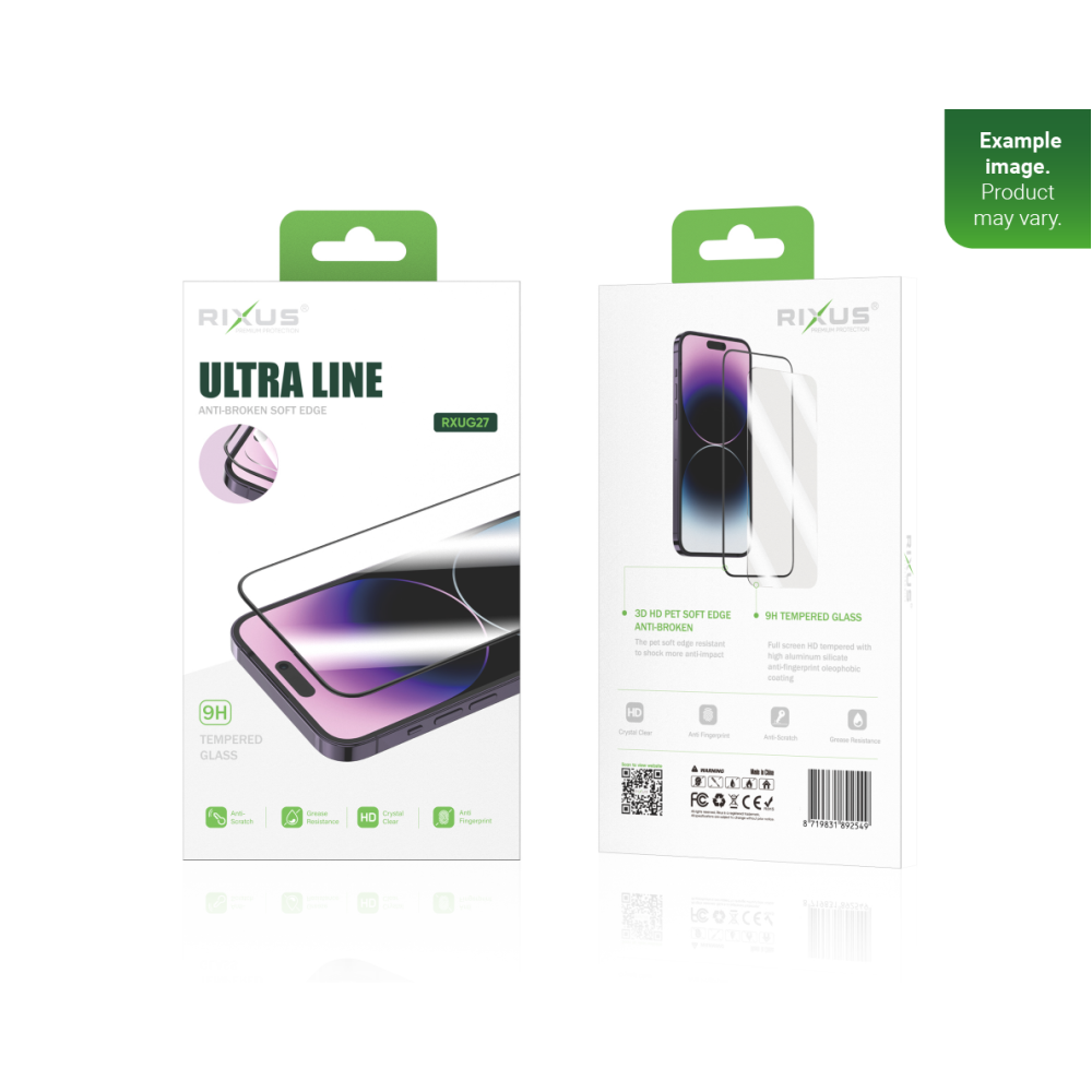 Rixus Clear HD Ultra Line Tempered Glass For Apple iPhone 15 Pro Max