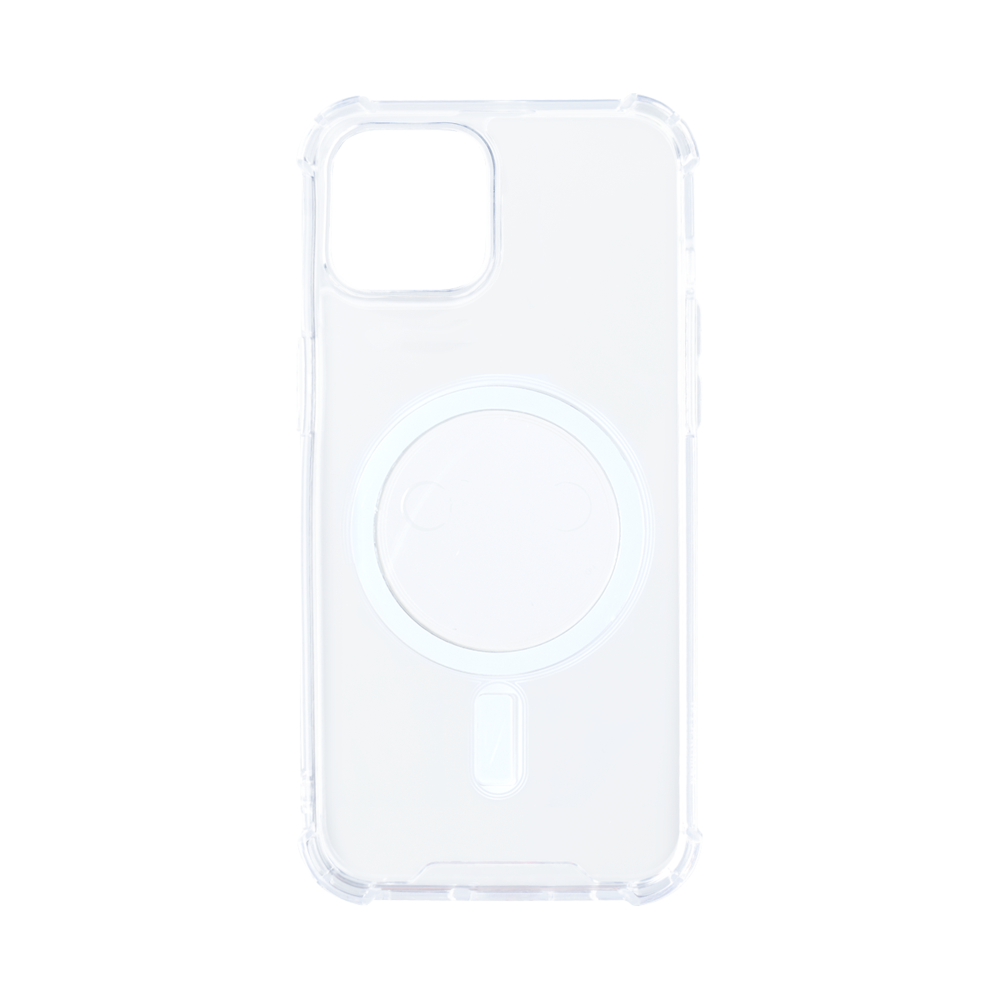 Rixus Anti-Burst Case With Magsafe For Apple iPhone 12, 12 Pro Transparent