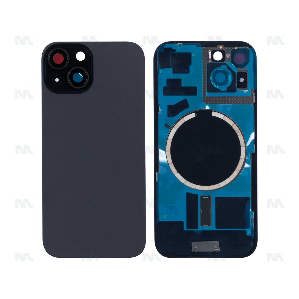 Vetro Extra per iPhone 15 con Cornice Fotocamera Ingrandita Nera Compatibile - Ricambio Protettivo