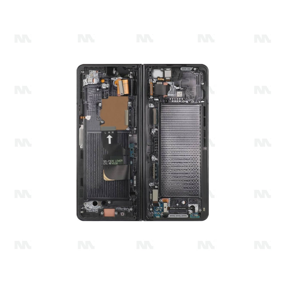 Samsung Galaxy Z Fold4 5G F936B Display And Digitizer With Frame Phantom Black Service Pack