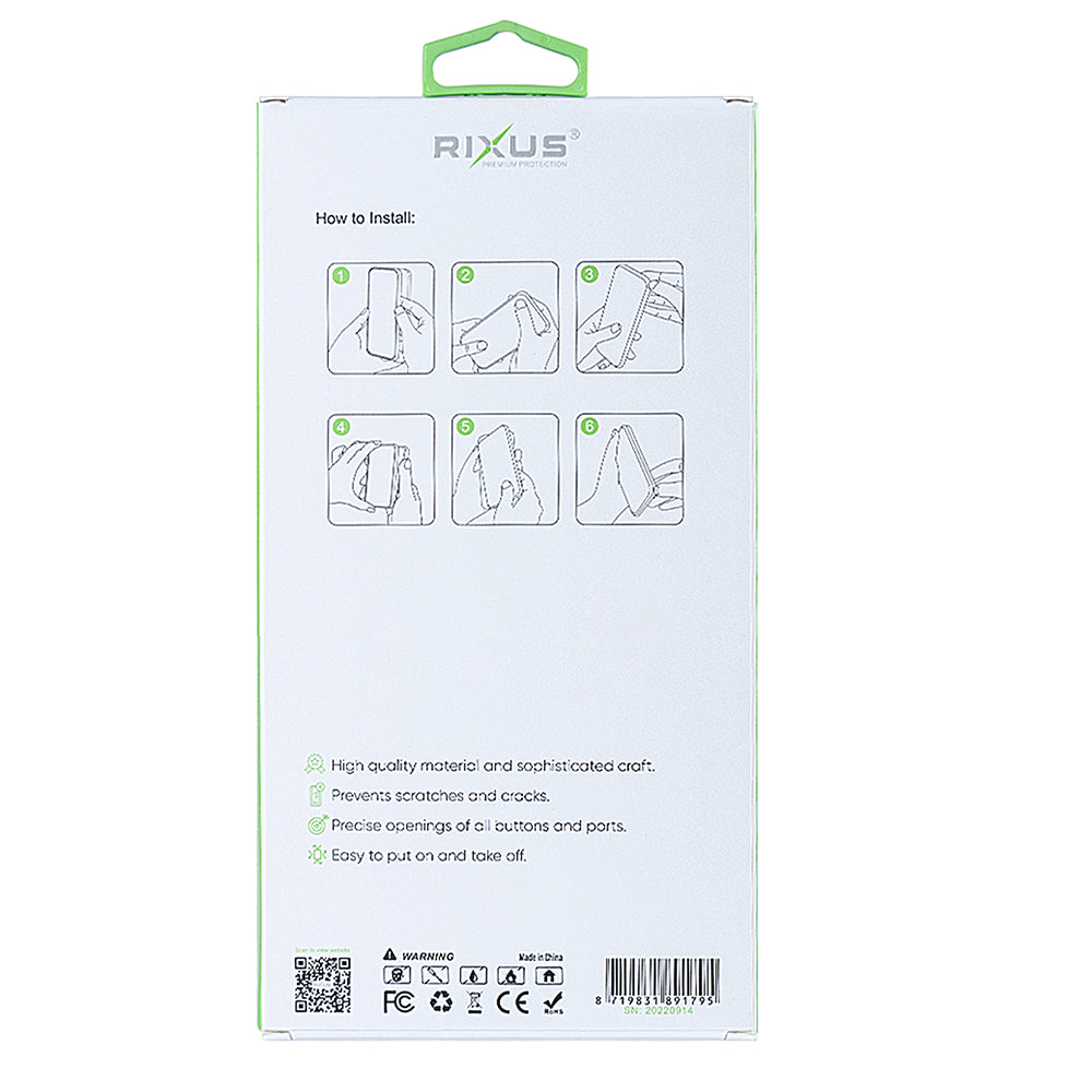 Capa Anti-Estouro Rixus Para Samsung Galaxy S25 Edge Transparente - Estojo Protetor Substituição