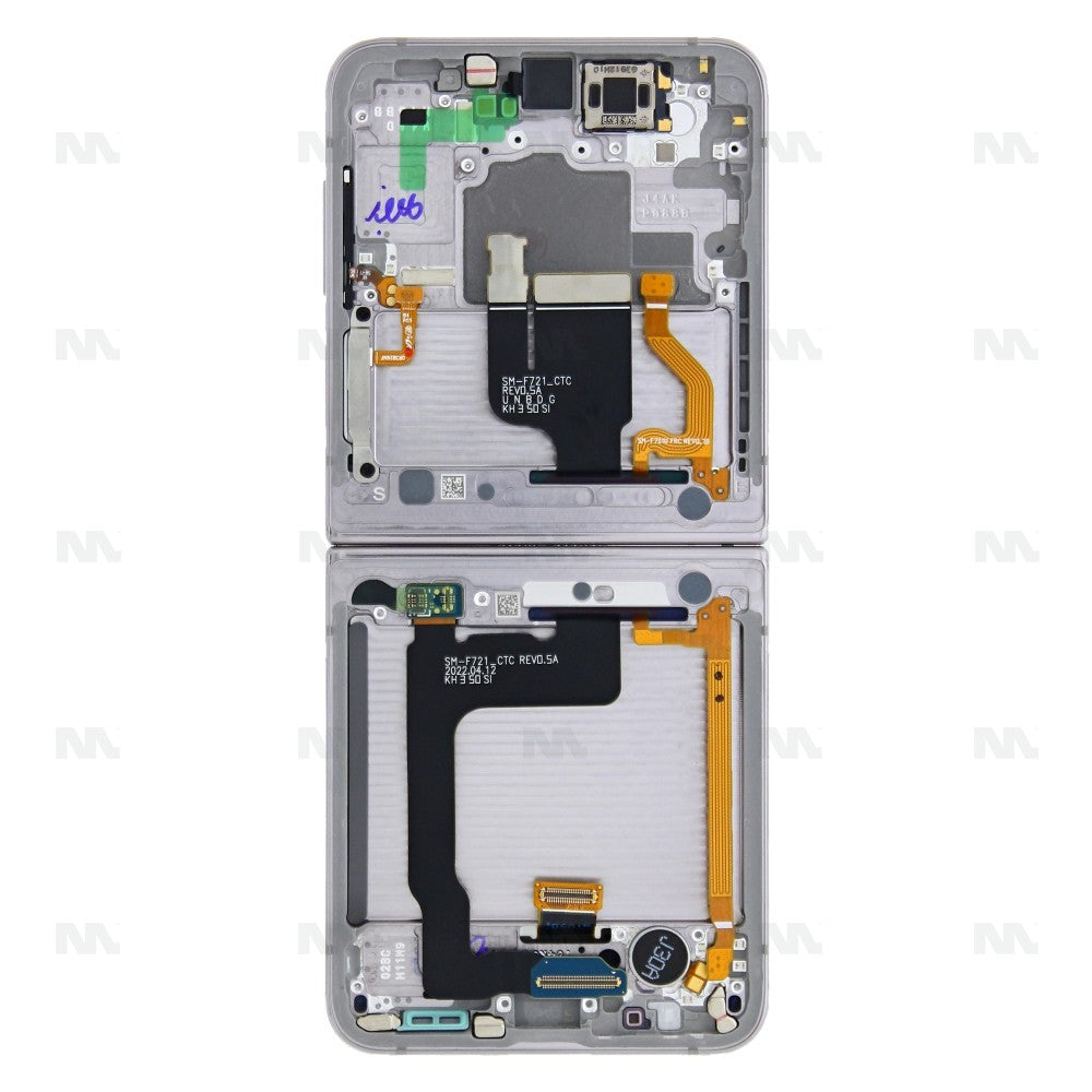 Samsung Galaxy Z Flip 4 (SM-F721B) Inner Display Complete + Frame (GH82-30238F) - Navy