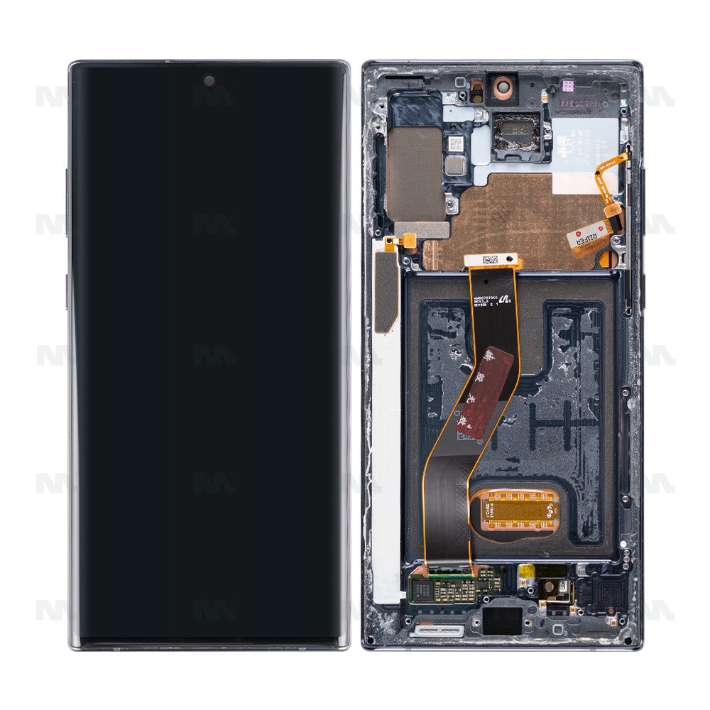 Samsung Galaxy Note 10 Plus N975F, Note 10 Plus 5G N976F Display And Digitizer With Frame Aura Black Pulled