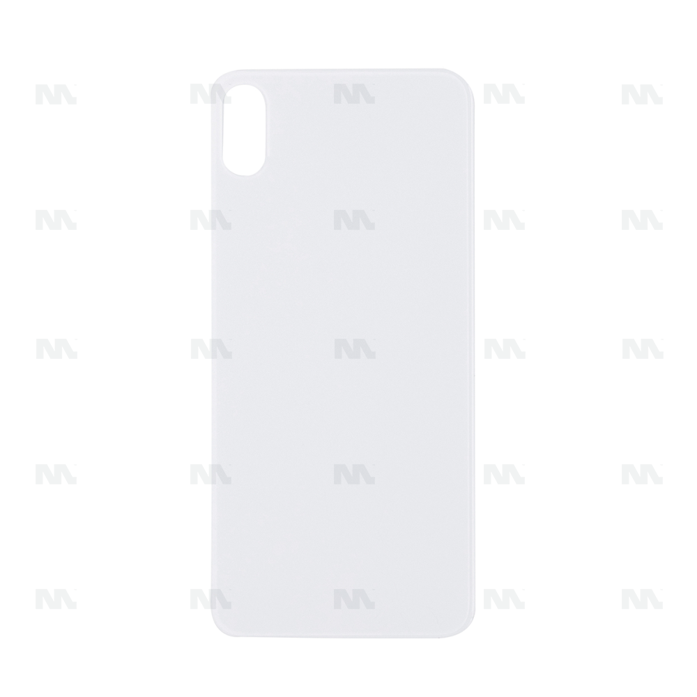 Cristal Trasero Blanco para Apple iPhone XS Max con Marco Ampliado para Cámara, Repuesto Compatible