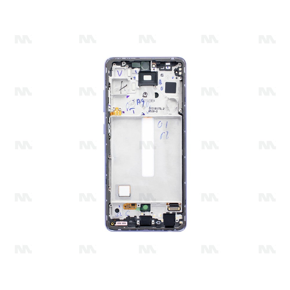 Samsung Galaxy A52s 5G A528B Display And Digitizer With Frame Awesome Violet Service Pack
