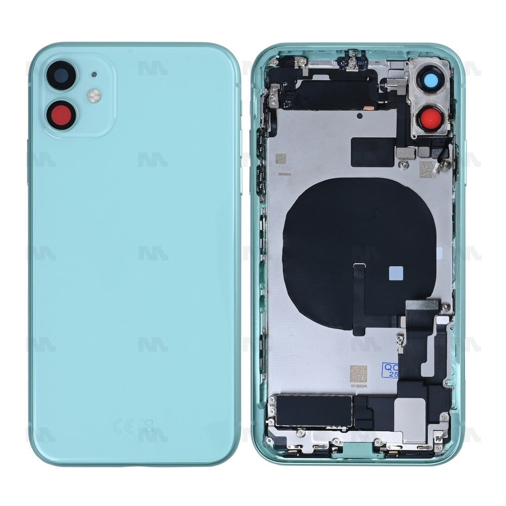 For iPhone 11 Complete Housing incl. All Small Parts Without Battery Green