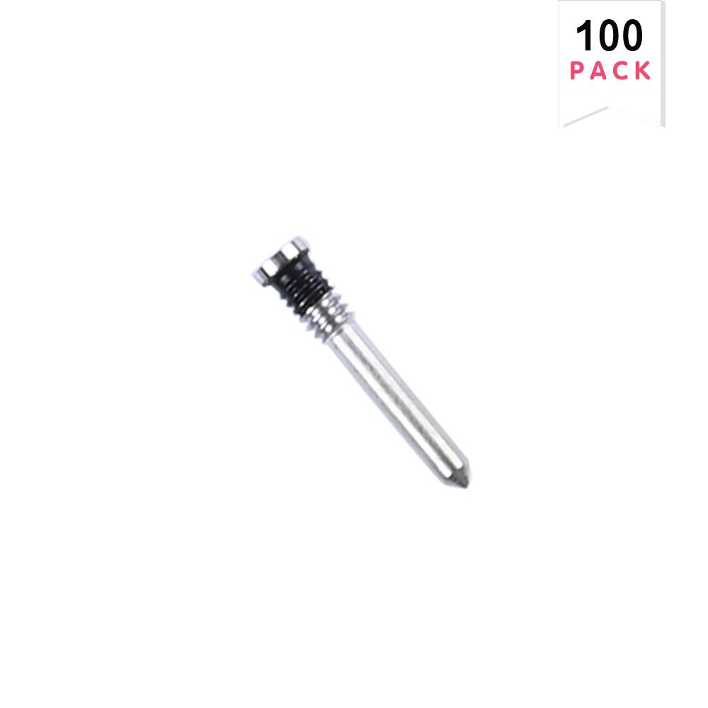 For iPhone 16, 16 Plus, 16 Pro, 16 Pro Max Bottom Screws Silver (100-Pack)