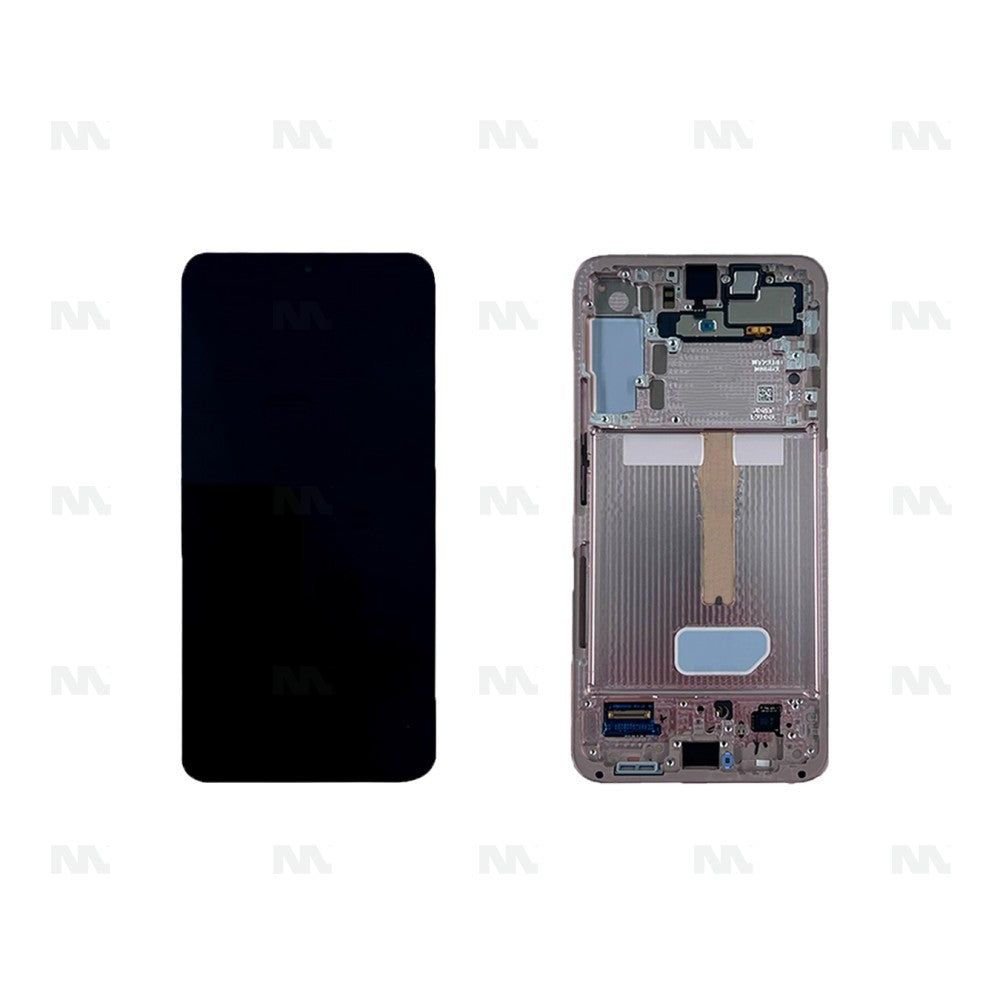 Samsung Galaxy S22 Plus S906B Display And Digitizer With Frame Pink Gold Service Pack