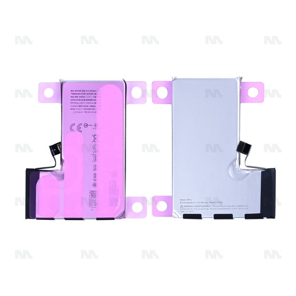 For Apple iPhone 16 Pro Battery (Original IC) OEM