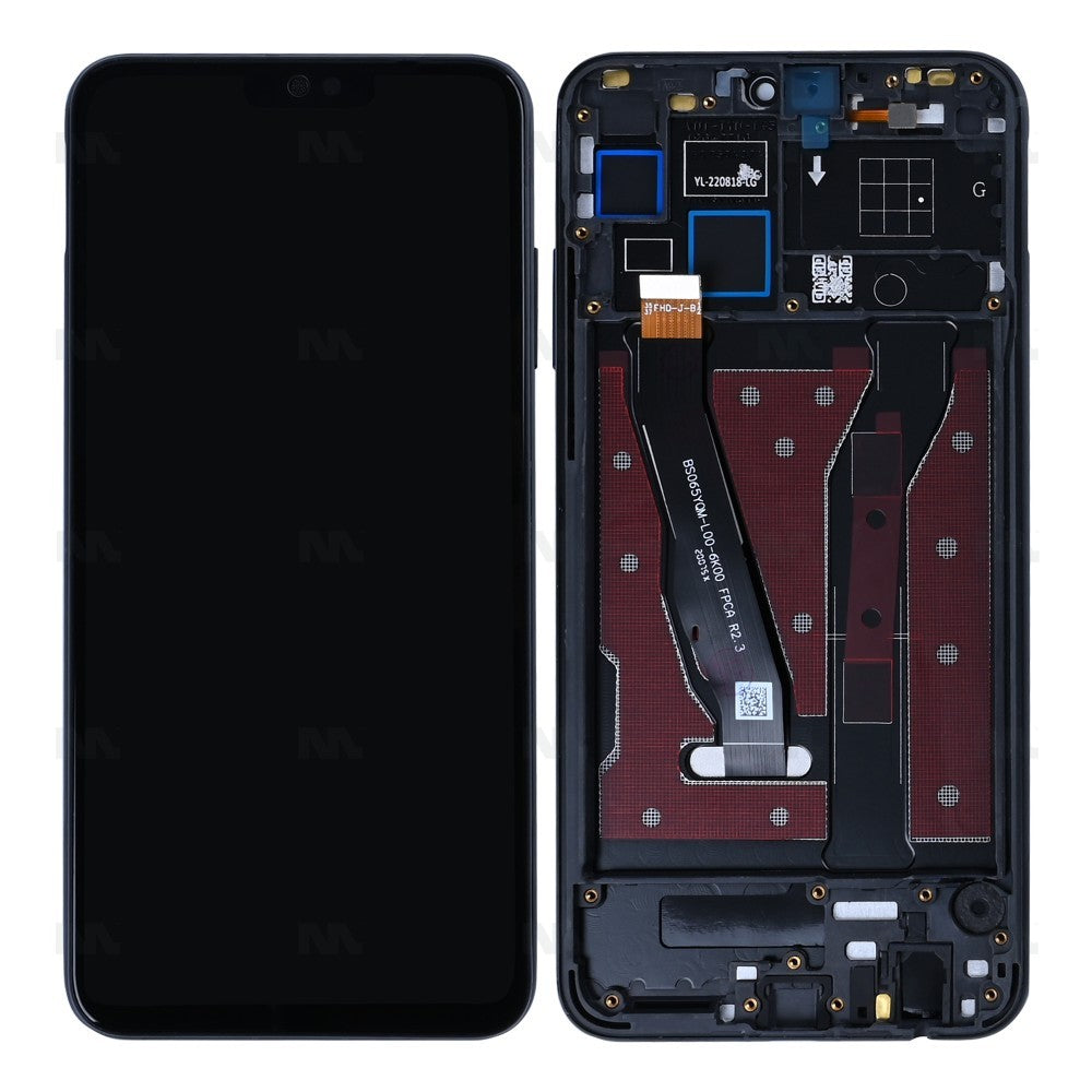 Honor 8X Display And Digitizer With Frame Black Compatible
