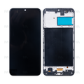 Display e Digitizer con Cornice Samsung Galaxy M21 M215F Nero OLED Flessibile Ricambio