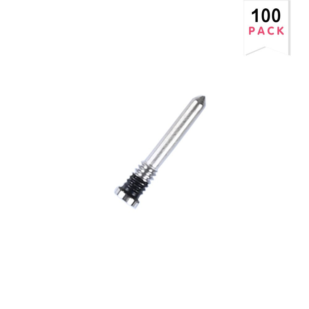 For iPhone 16, 16 Plus, 16 Pro, 16 Pro Max Bottom Screws Silver (100-Pack)