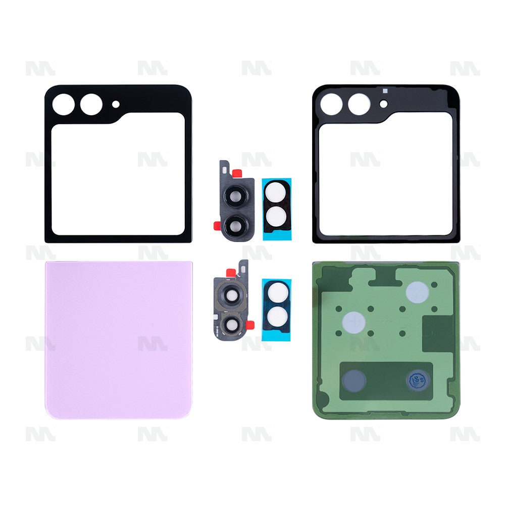 Samsung Galaxy Z Flip5 F731B Back Cover Set With Lens Lavender OEM