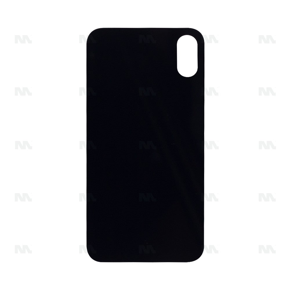 For Apple iPhone XS Back Glass, Enlarged Camera Frame Black Compatible