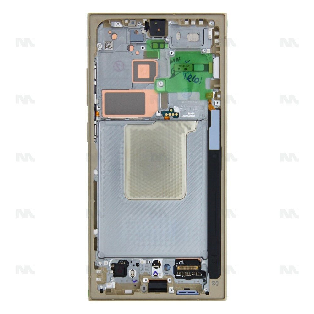Samsung Galaxy S24 Ultra S928 Display And Digitizer With Frame Titanium Yellow Pre Assembled