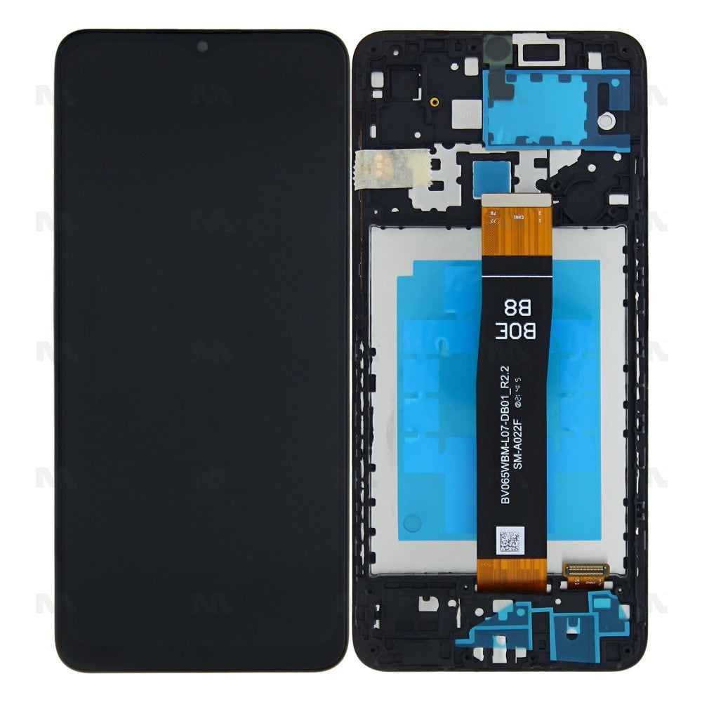 Samsung Galaxy A02 A022F Display And Digitizer With Frame Black OEM