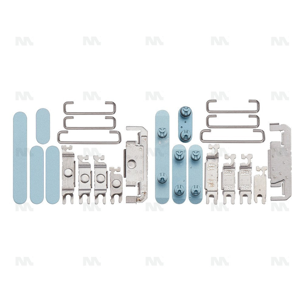 Set de 4 Boutons Latéraux pour iPhone 16 et 16 Plus, Pièce de Rechange Teal