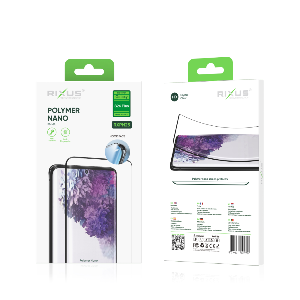Rixus Polymer Nano Glass For Samsung Galaxy S24 Plus