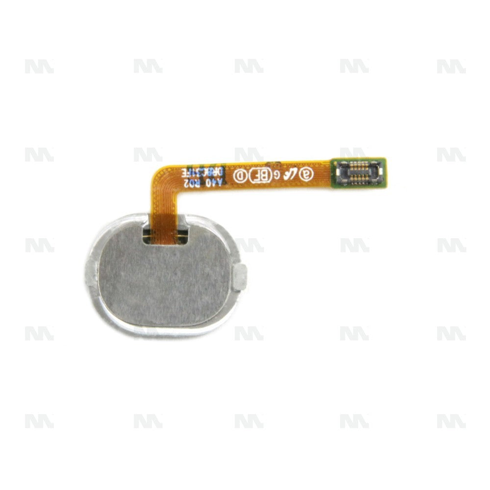 Samsung Galaxy A40 A405F Fingerprint Sensor Flex With Home Button White OEM