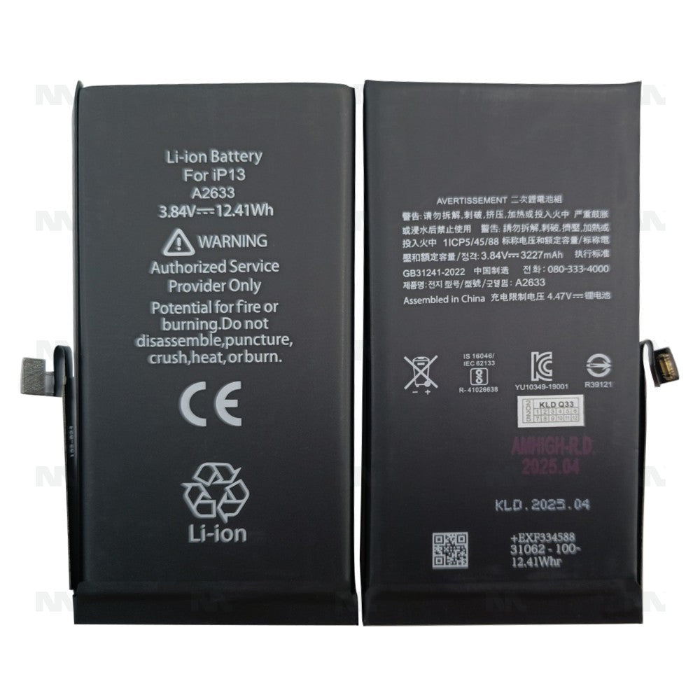Batteria OEM per iPhone 13 con Diagnostica Funzionamento, Ricambio Originale