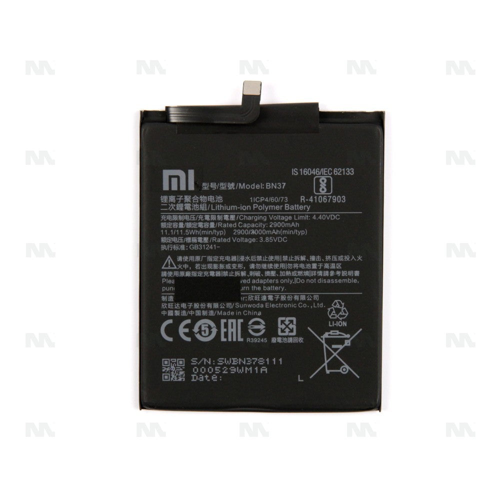 Xiaomi Redmi 6, Redmi 6A Battery BN37 OEM