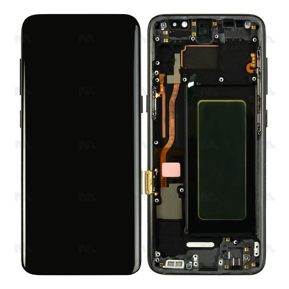 Samsung Galaxy S8 G950F Display And Digitizer Black With Frame (Ref)