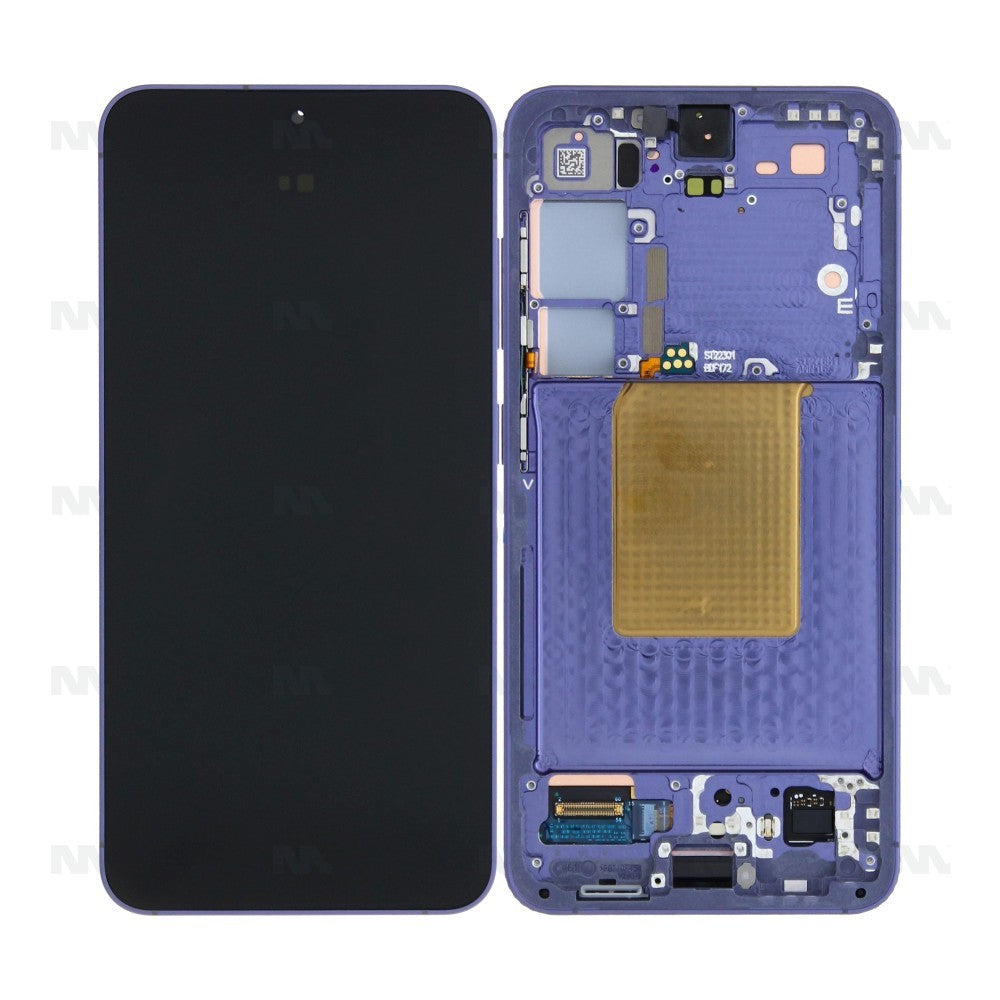 Samsung Galaxy S24 S921B Display And Digitizer With Frame Cobalt Violet Pre-Assembled
