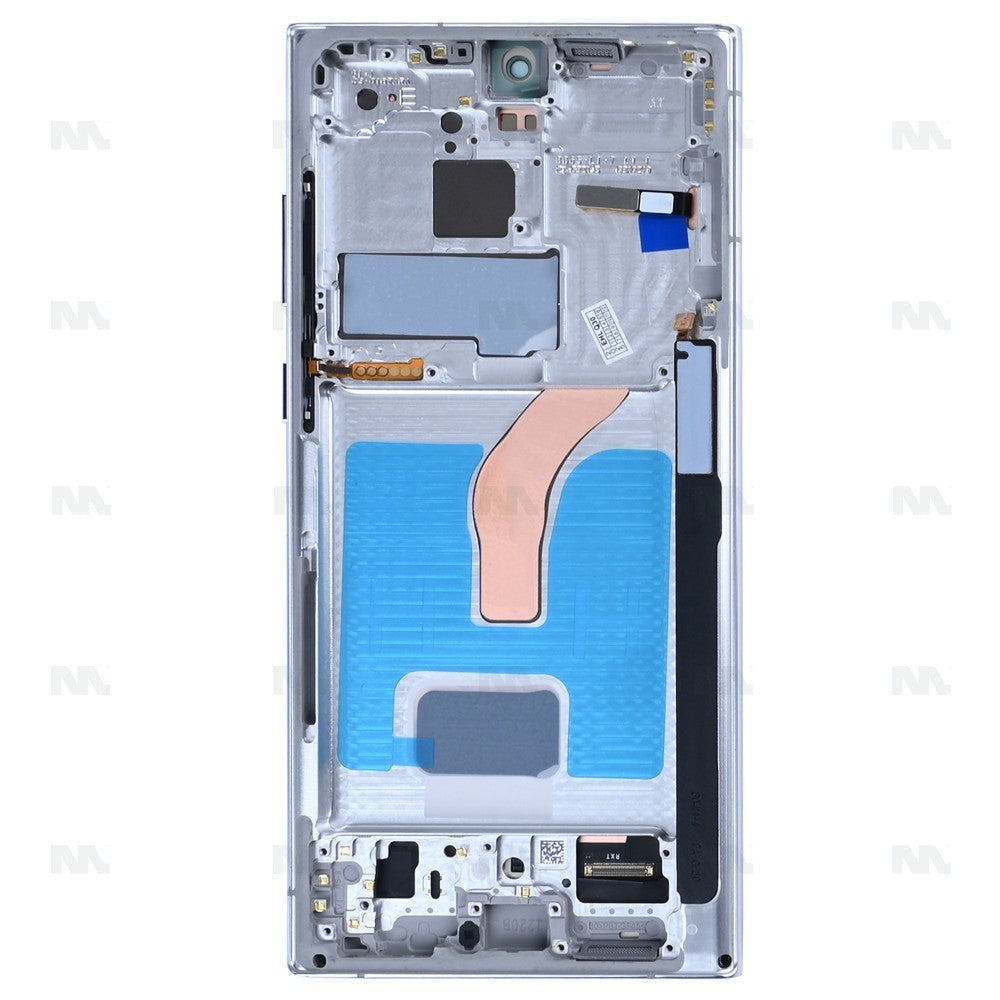 Samsung Galaxy S22 Ultra S908B Display And Digitizer With Frame Phantom White SOFT-OLED