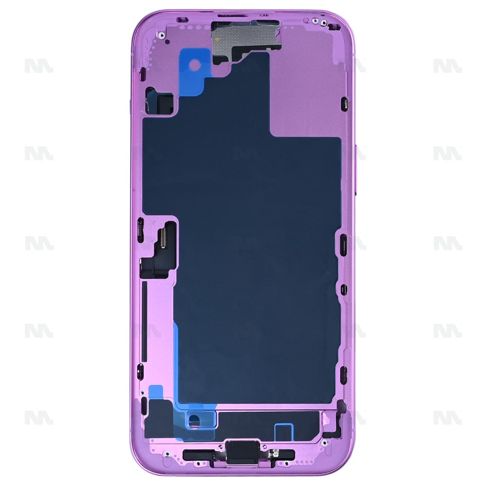For iPhone 16 Plus Complete Housing Incl. All Small Parts Without Battery And Back Camera Pink