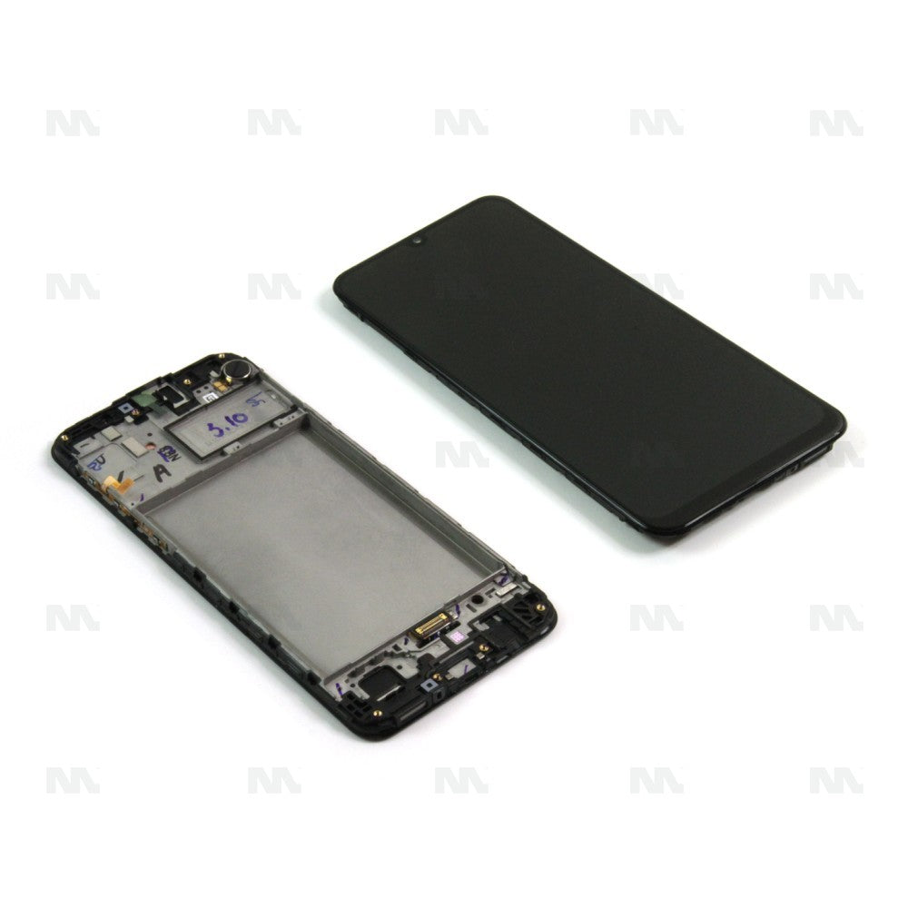 Display e Digitizer con Cornice Samsung Galaxy M30s M307F Nero Opale Ricambio OEM