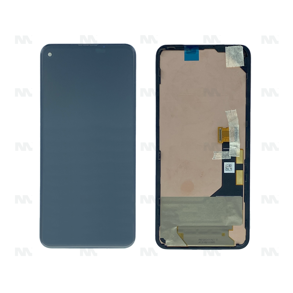 Google Pixel 5A 5G Display And Digitizer Without Frame Black Service Pack