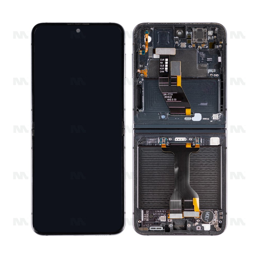 Samsung Galaxy Z Flip5 F731B Display And Digitizer With Frame Graphite Pulled